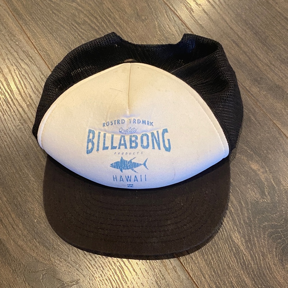 Classics yupoong Billabong Black and Cream Trucker Cap 1:13